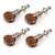 Waverly Ukulele Friction Pegs, Set of 4 with koa knobs
