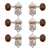 Waverly Guitar Tuners with Snakewood Knobs for Solid Pegheads, Nickel, 3L/3R