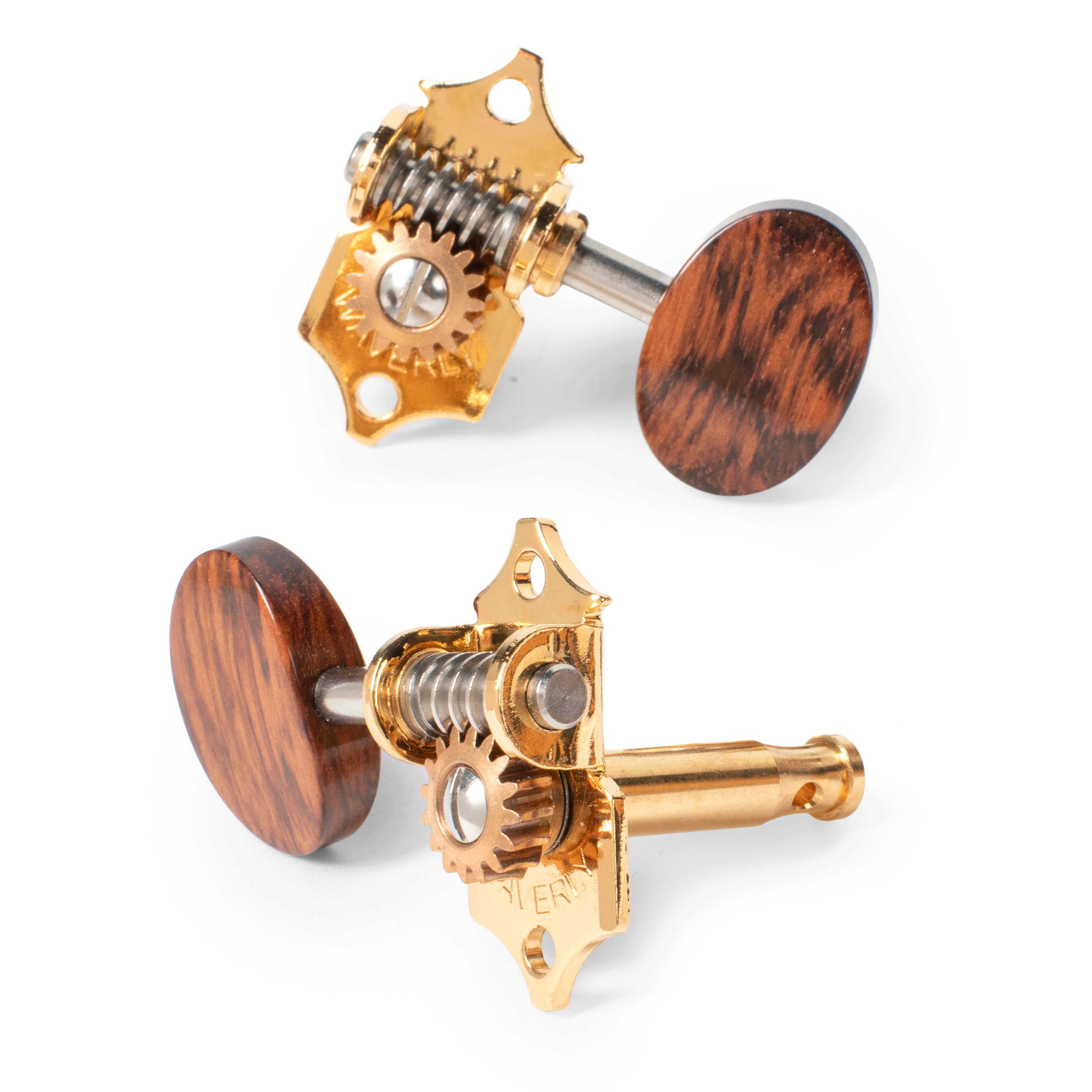 Waverly Guitar Tuners with Deluxe Snakewood Knobs, for Solid Pegheads