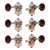 Waverly Guitar Tuners with Snakewood Knobs for Slotted Pegheads, Nickel, 3L/3R