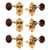 Waverly Guitar Tuners with Snakewood Knobs for Slotted Pegheads, Gold, 3L/3R