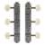Golden Age Vintage-style 3-On-Plate Tuners, Relic Nickel