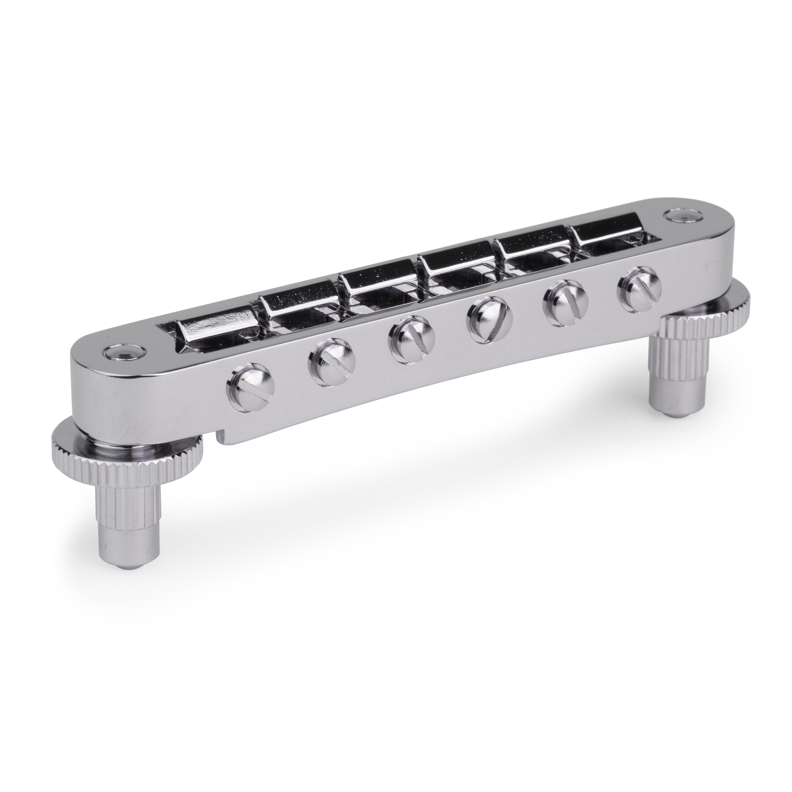 Gibson Accessories Nashville Tune-o-matic Bridge StewMac Gibson CHROME NASHVILLE TUNE-O-MATIC ASSEMBLY