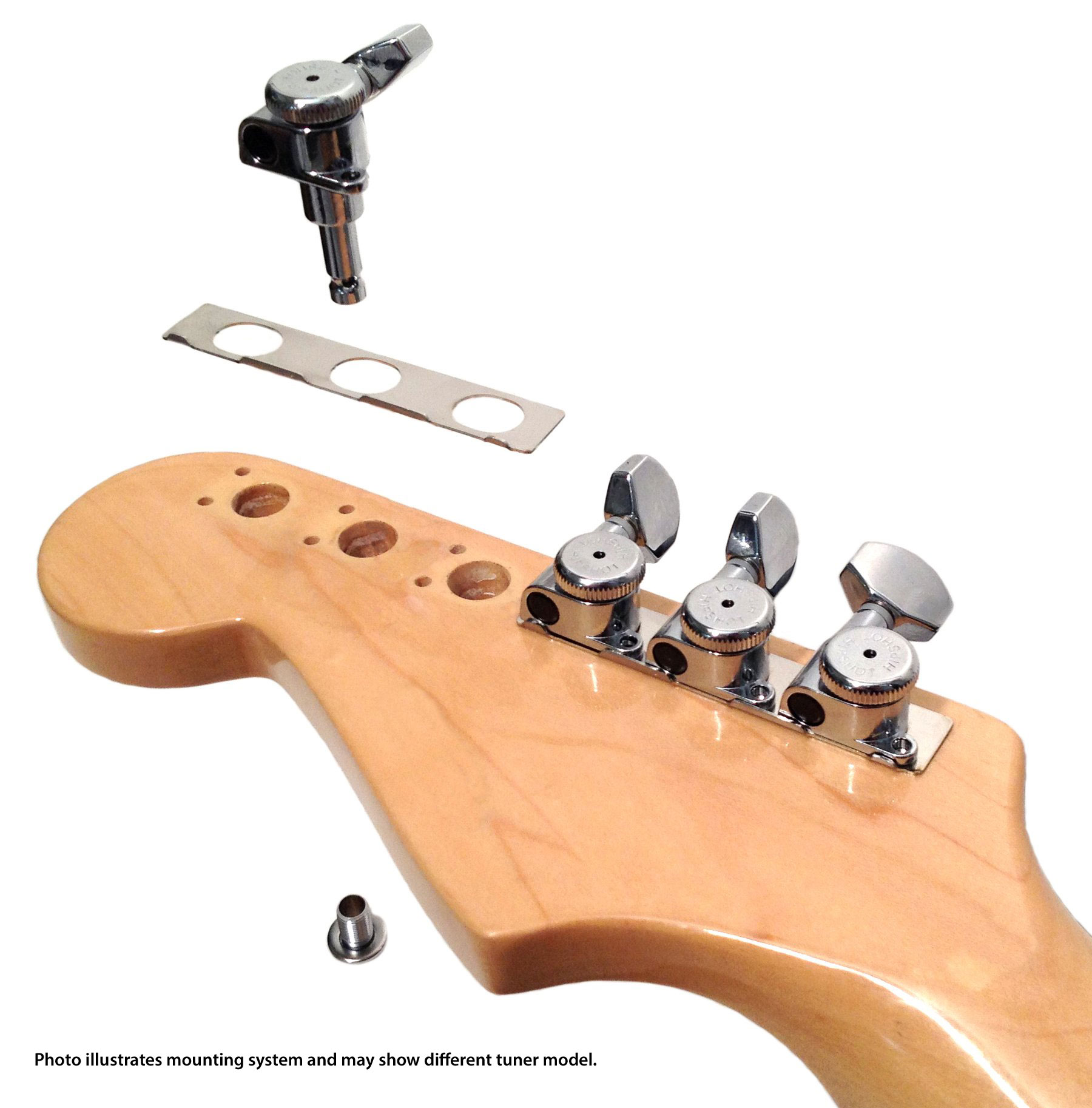 Hipshot Grip-Lock Vintage Closed Gear 6-In-Line Tuner Upgrade Kit