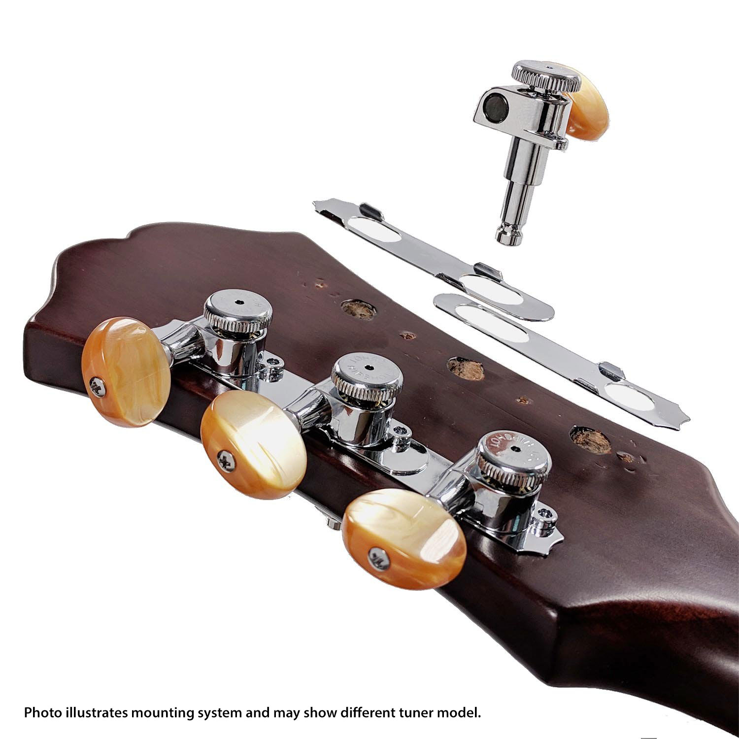Amazon.com: Hipshot 6GLO Grip-Lock Locking Guitar Tuning Machines 3+3 Black  : Musical Instruments