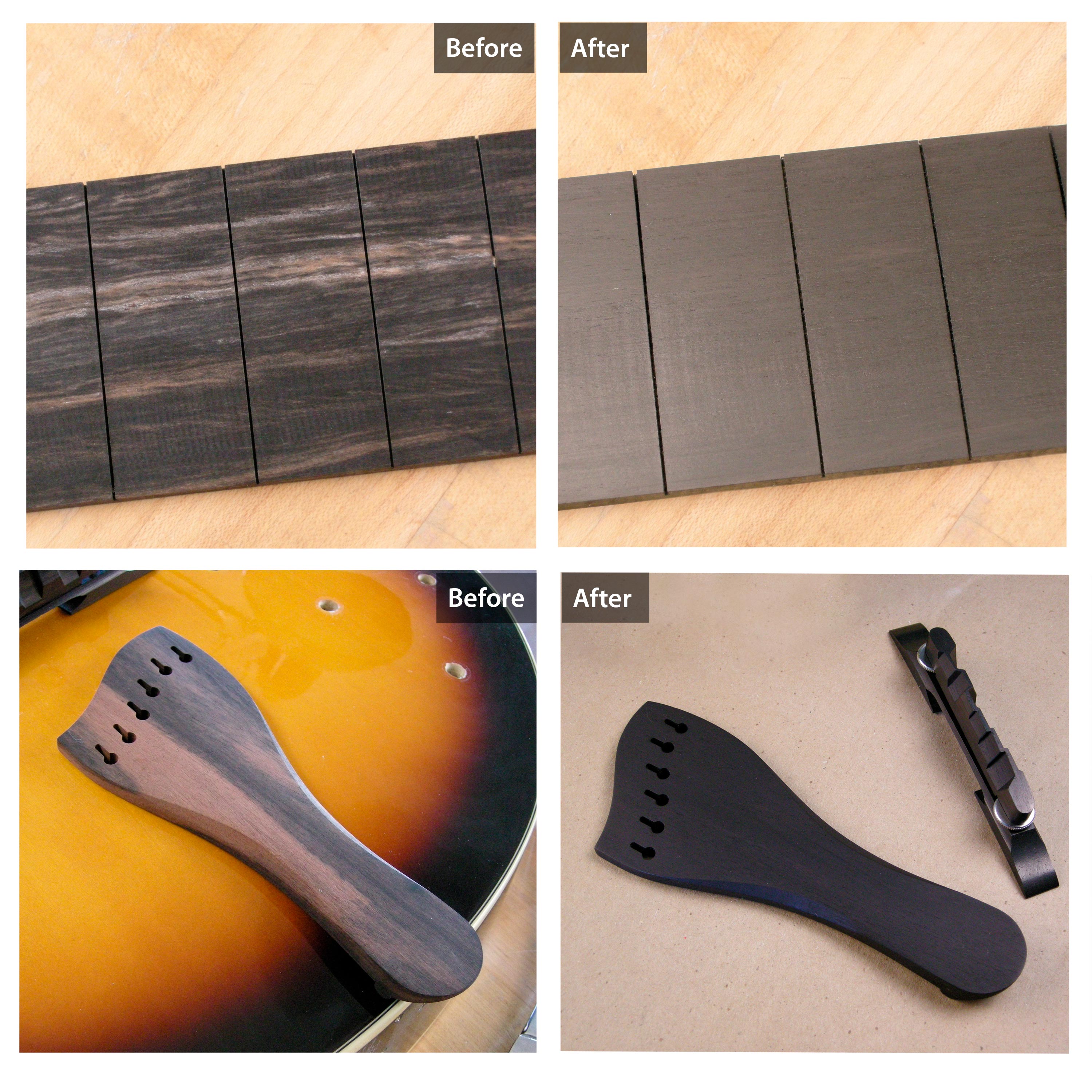 Black Fingerboard Stain
