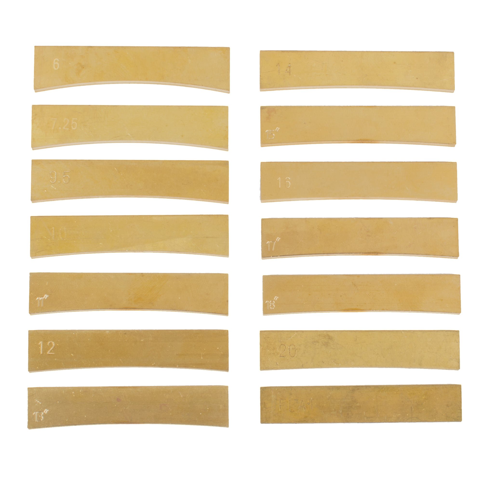 Fret Press Inserts, Complete Set of 14 Fret Press Inserts, Complete Set of 14
