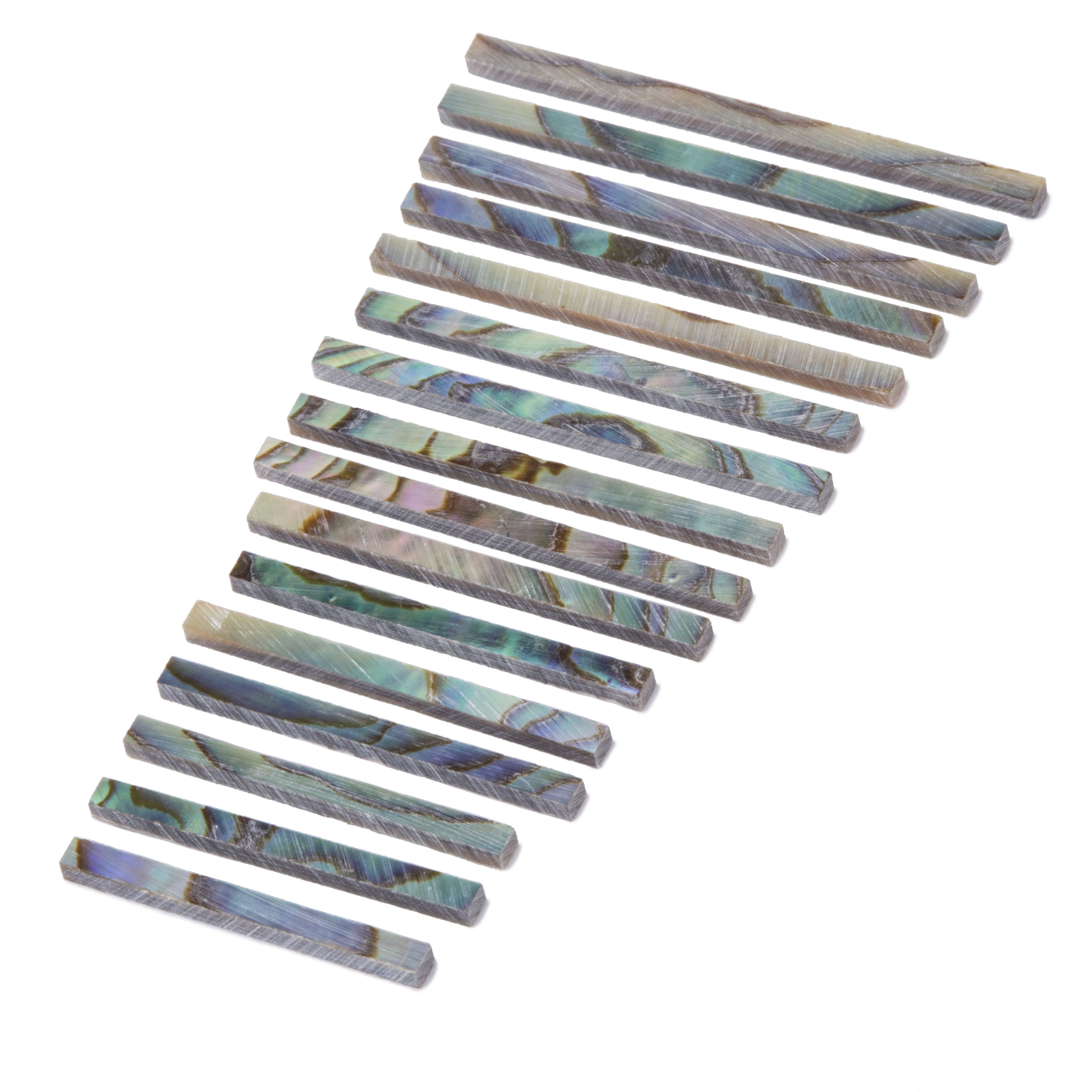 Paua Abalone Purfling, Straight, 15" total length (381mm) Paua Abalone Purfling, Straight, 15" total length (381mm)