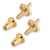 Nashville Tune-o-matic Studs and Bushings, Gold, set of 2