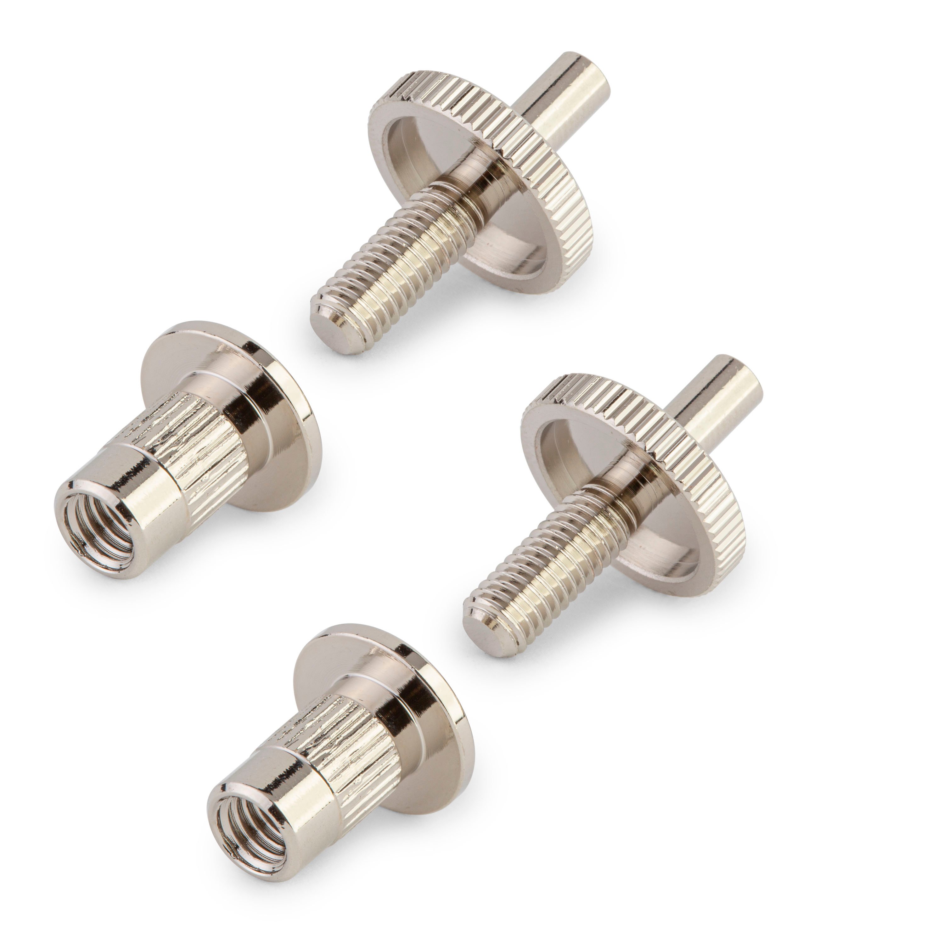 Nashville Tune-o-matic Studs and Bushings, Nickel, set of 2 Nashville Tune-o-matic Studs and Bushings, Nickel, set of 2