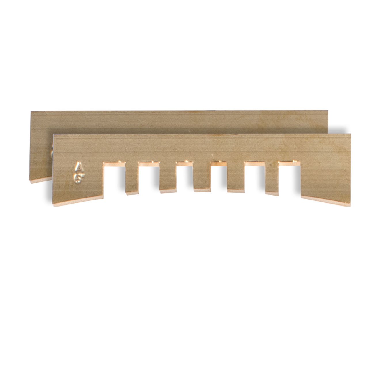 Notched Fret Press Inserts, 6" radius, set of 2 Notched Fret Press Inserts, 6" radius, set of 2