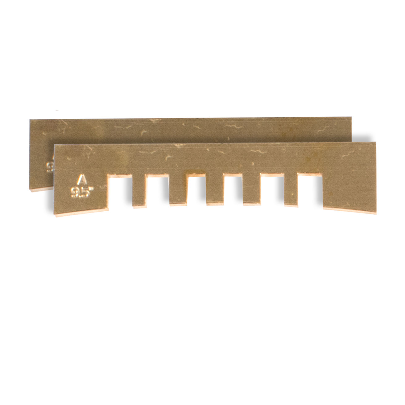 Notched Fret Press Inserts, 9.5" radius, set of 2 Notched Fret Press Inserts, 9.5" radius, set of 2
