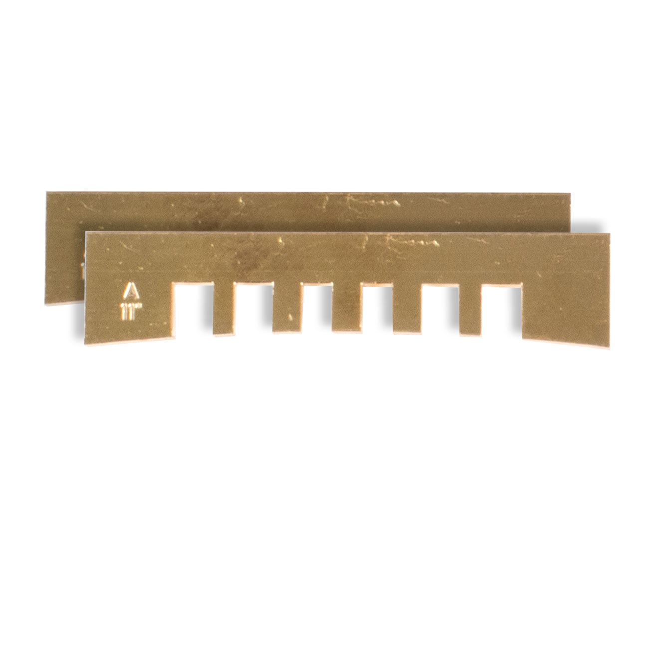 Notched Fret Press Inserts, 11" radius, set of 2 Notched Fret Press Inserts, 11" radius, set of 2