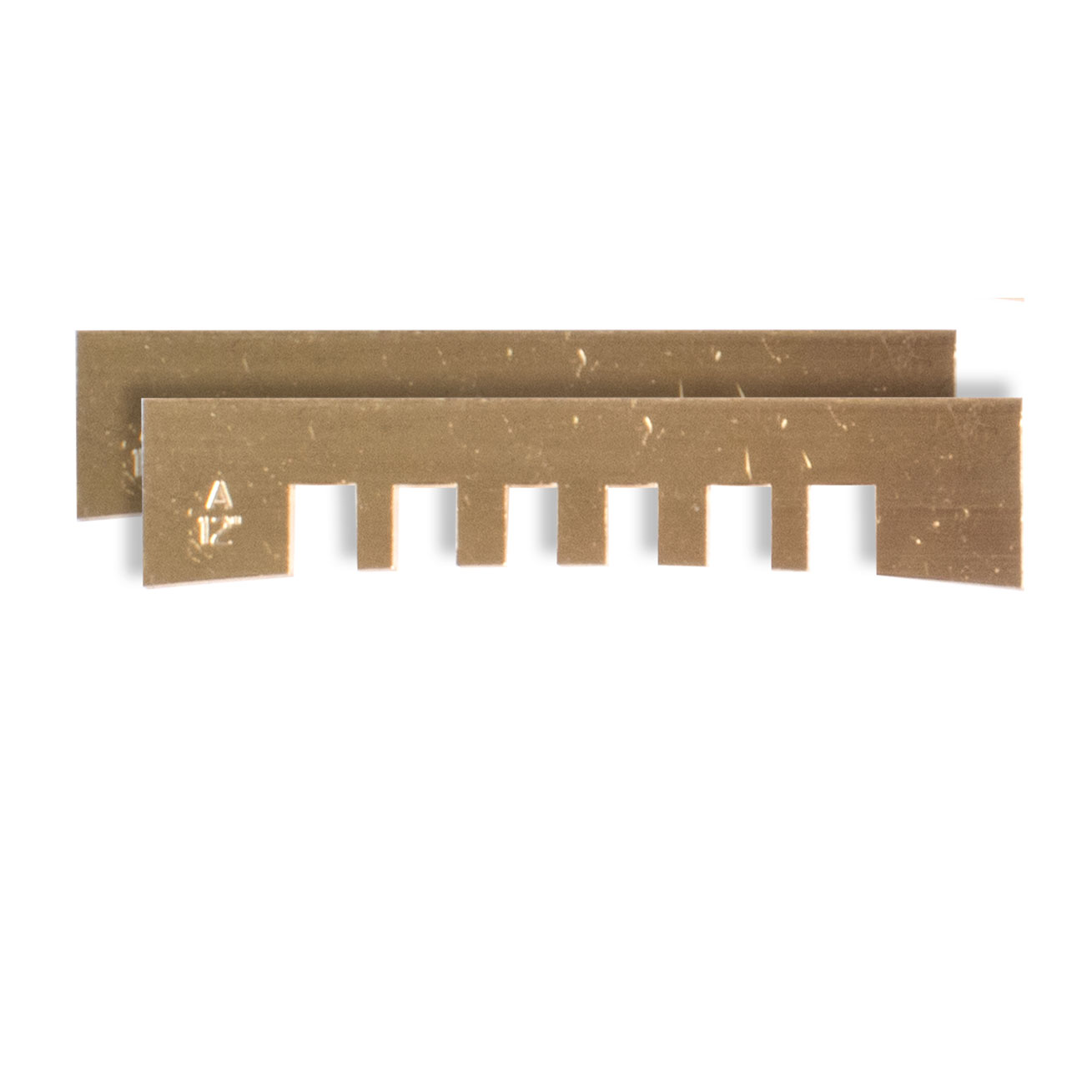 Notched Fret Press Inserts, 12" radius, set of 2 Notched Fret Press Inserts, 12" radius, set of 2