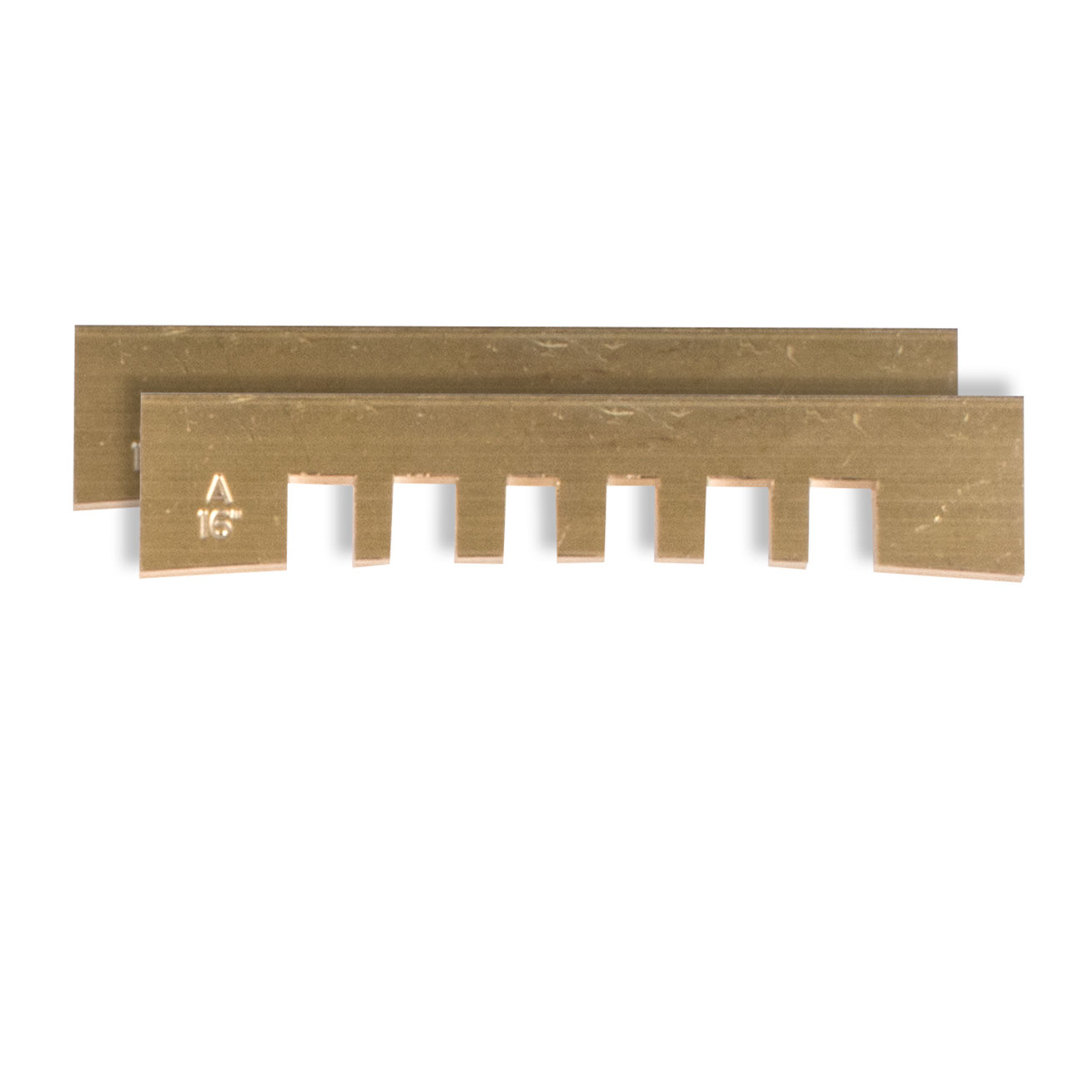 Notched Fret Press Inserts, 16" radius, set of 2 Notched Fret Press Inserts, 16" radius, set of 2