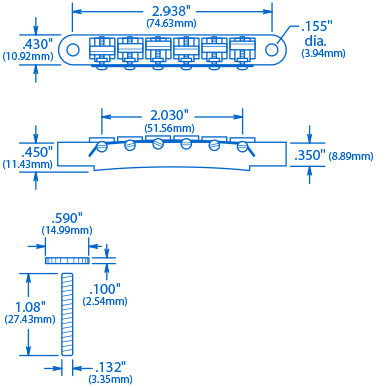 Original ABR-1 Tune-o-matic Bridge