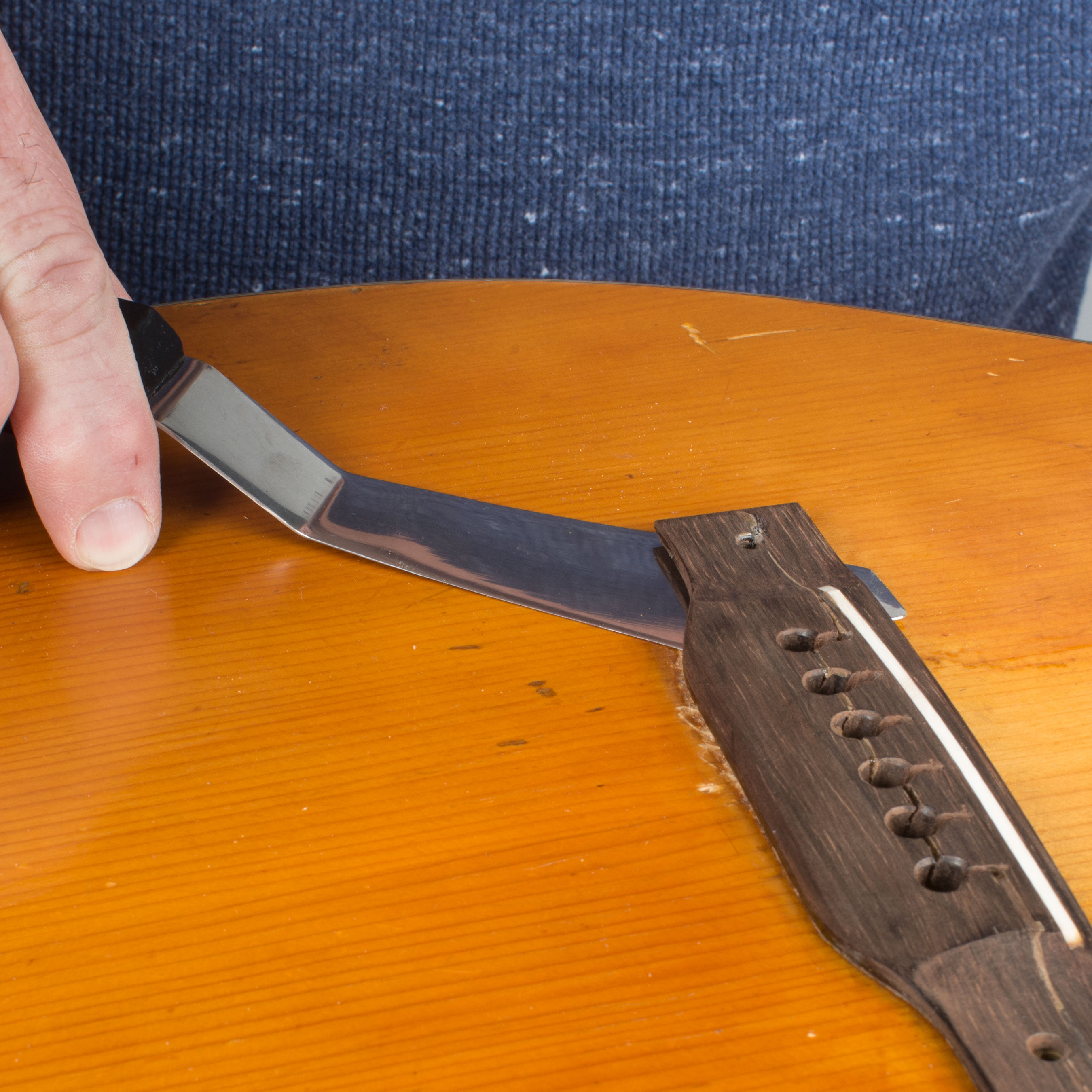 Narrow Small, Guitar Repair Palette Knife from StewMac. StewMac