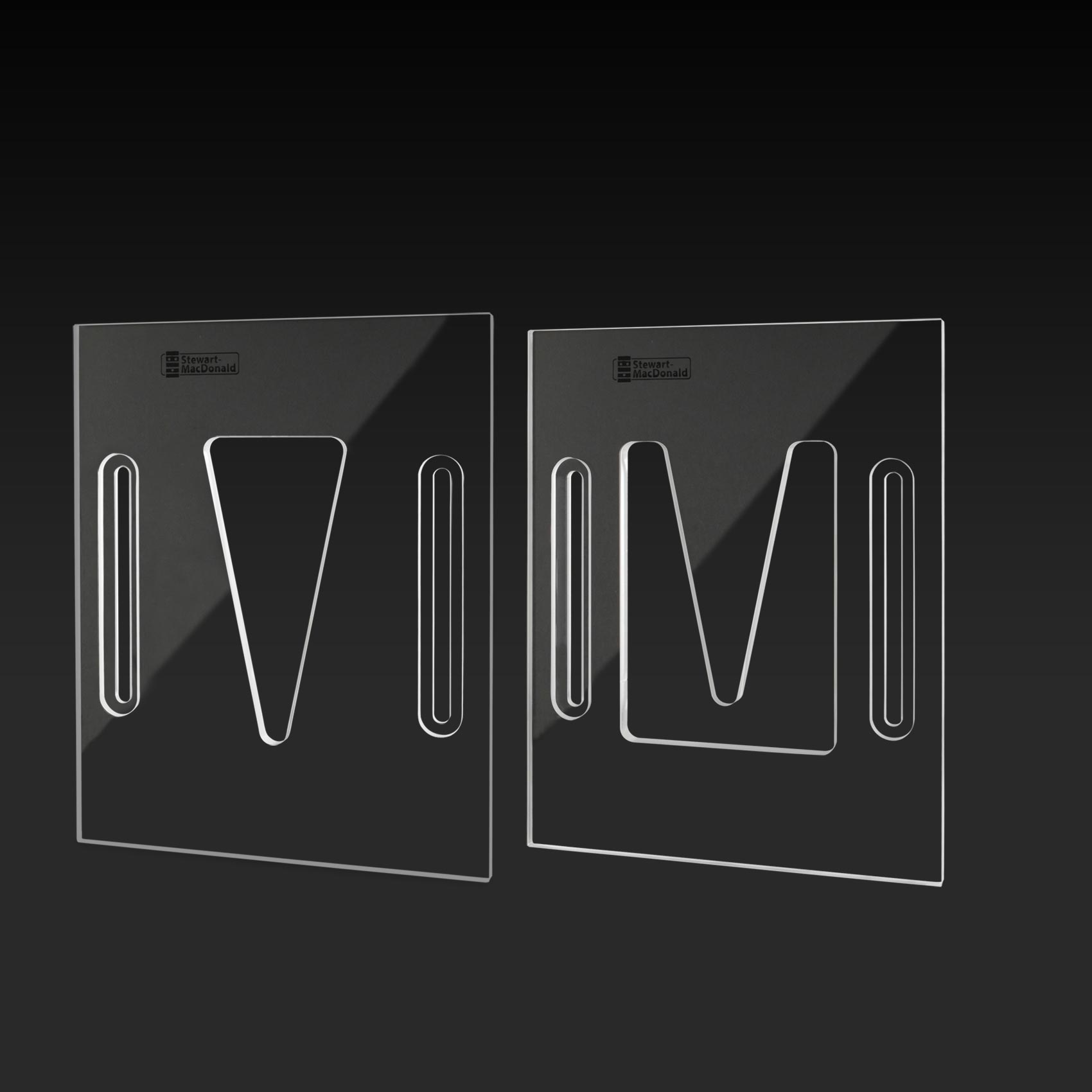 Acoustic Neck Joint Routing Templates, Dovetail, set of 2 Acoustic Neck Joint Routing Templates, Dovetail, set of 2