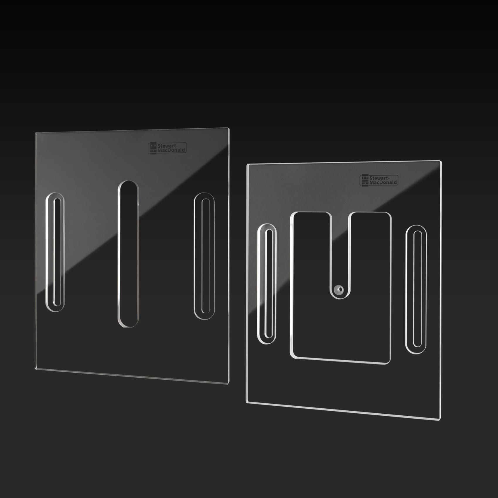 Acoustic Neck Joint Routing Templates, Straight tenon, set of 2 Acoustic Neck Joint Routing Templates, Straight tenon, set of 2