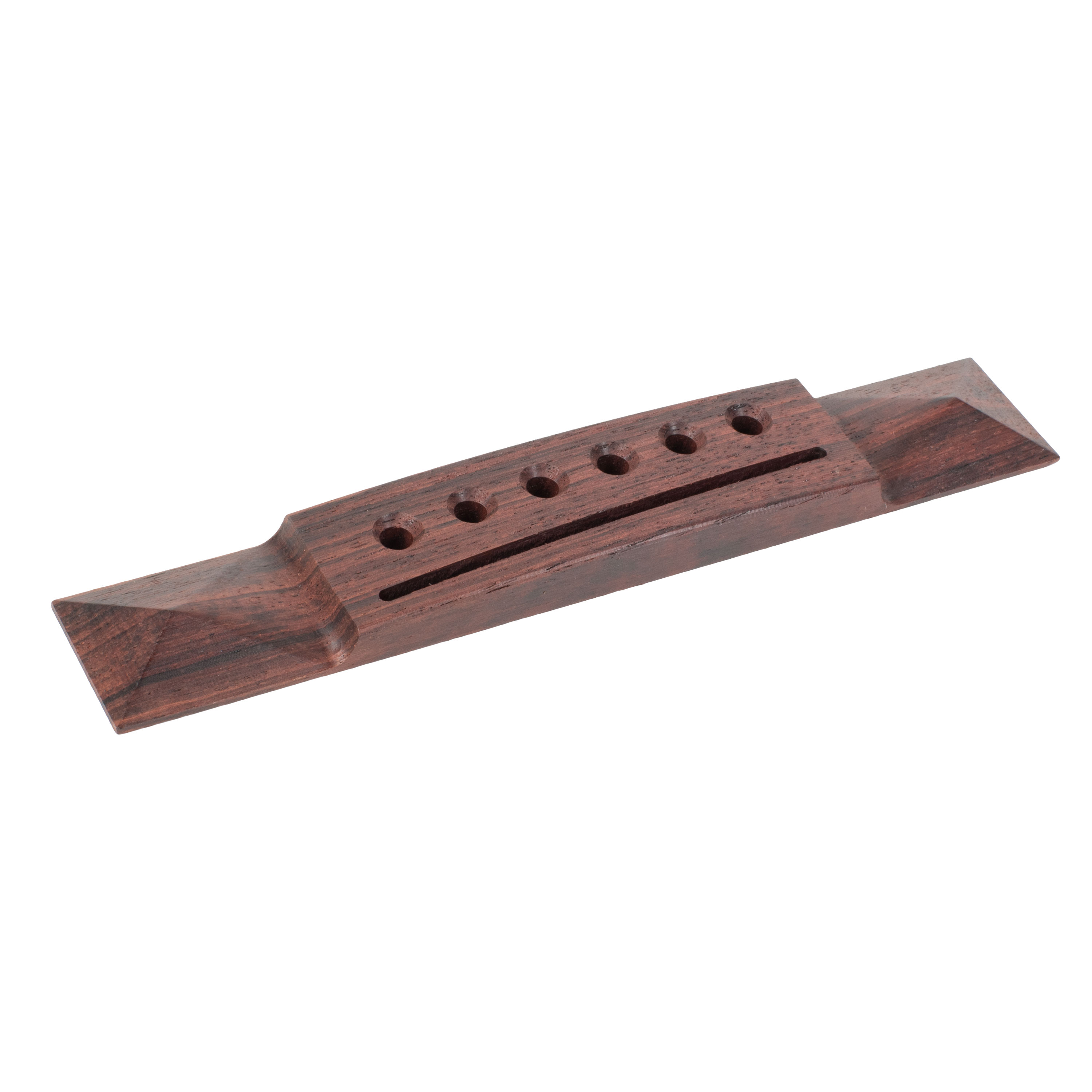 'Pyramid' Guitar Bridge, Indian Rosewood, Slotted