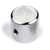 Pearloid-top Dome Knob, Chrome