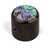 Abalone Top Dome Knob, Black