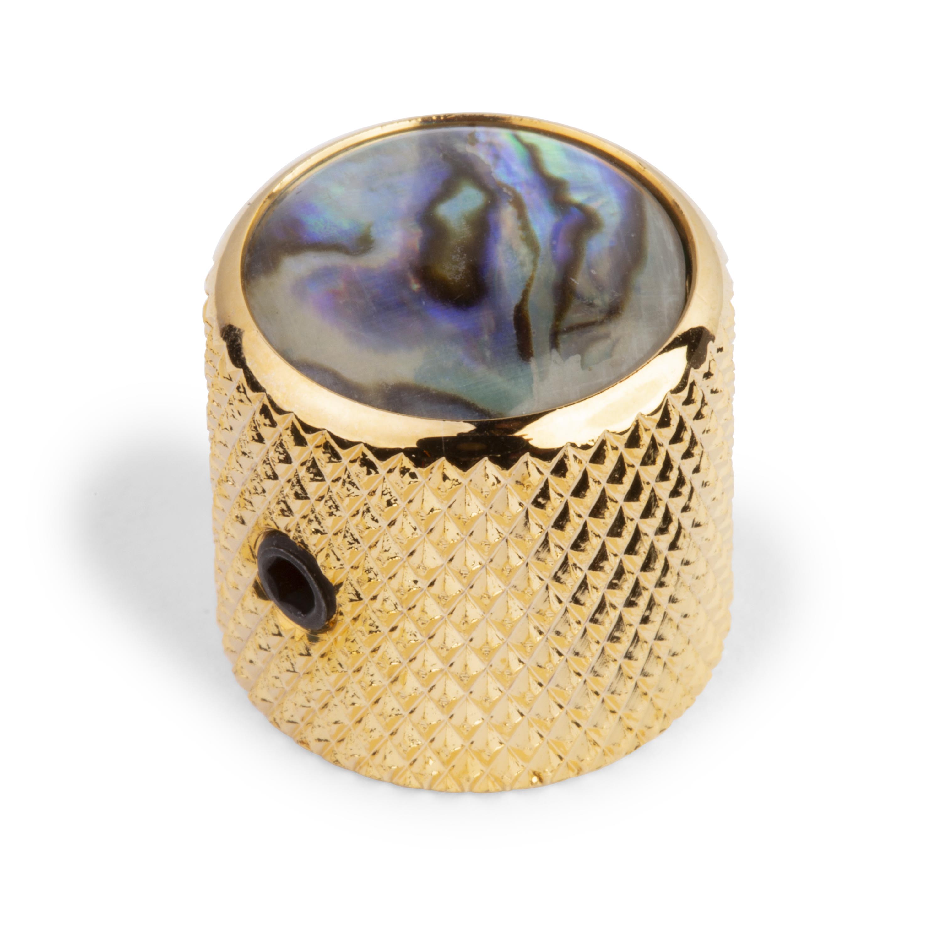 Abalone Top Dome Knob, Gold Abalone Top Dome Knob, Gold