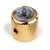 Abalone Top Dome Knob, Gold