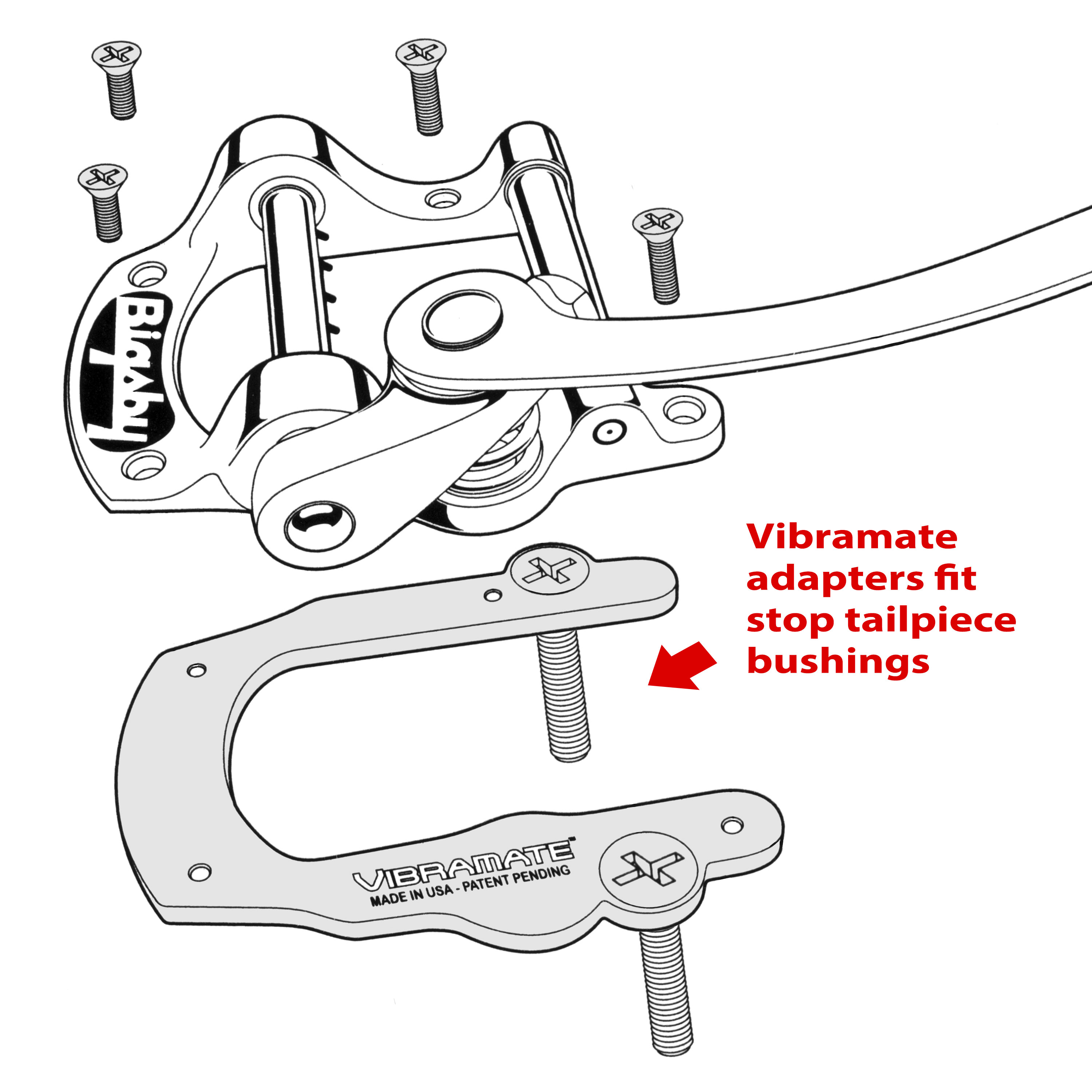 Vibramate V5 Adapter for Bigsby B5