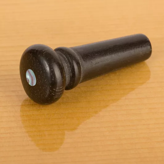 Waverly Ebony Endpin with Shell Inlay - StewMac