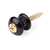 Waverly Guitar Strap Button, Black button, gold screw