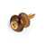 Waverly Guitar Strap Button, Dark tortoise button, gold screw