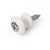 Waverly Guitar Strap Button, White button, chrome screw