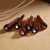 Waverly Snakewood Bridge Pins with Shell Inlay, Slotted with pearl dot, set of 6