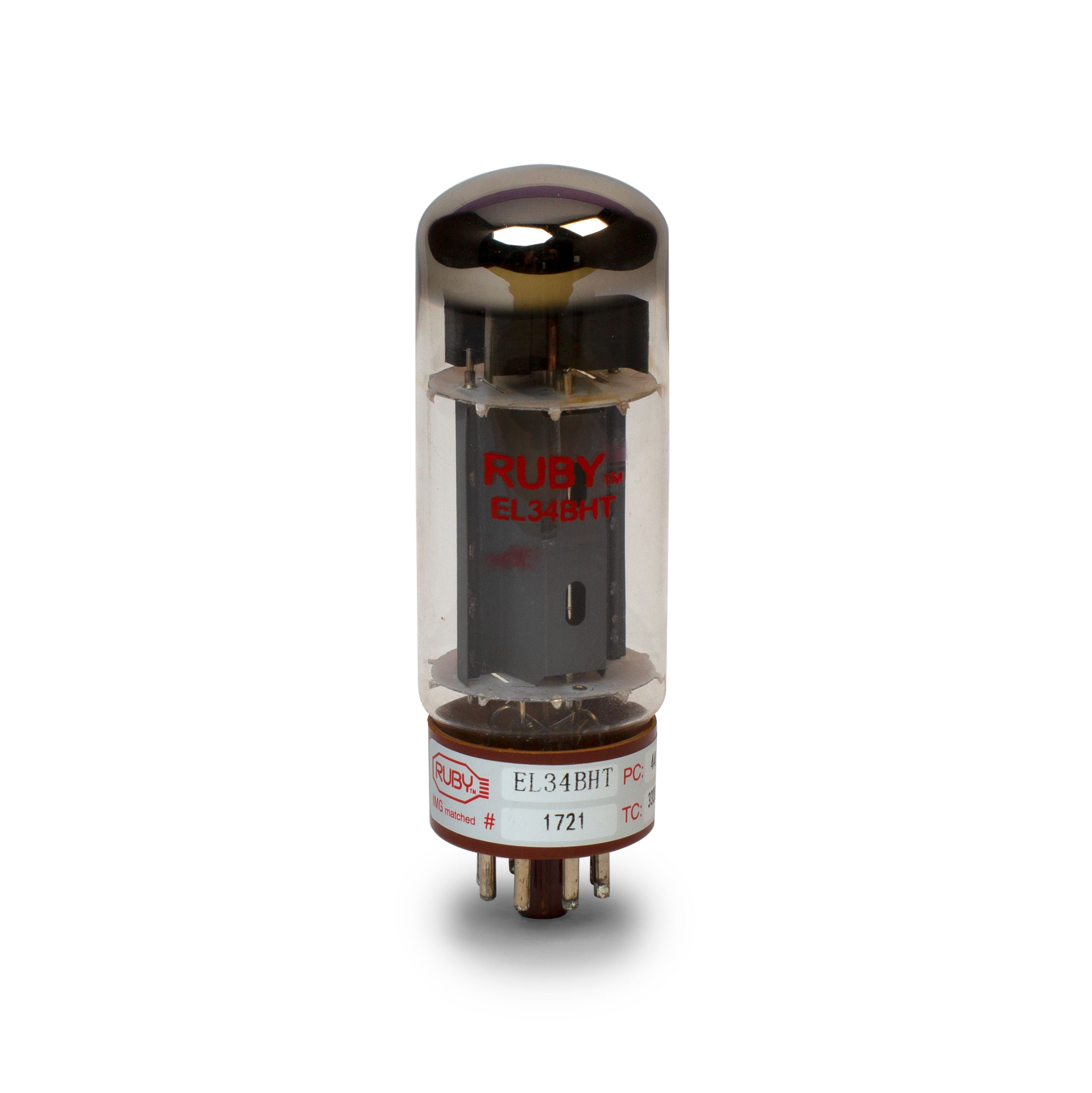 Ruby Tubes EL34BHT Power Tube, Single Tube Ruby Tubes EL34BHT Power Tube, Single Tube