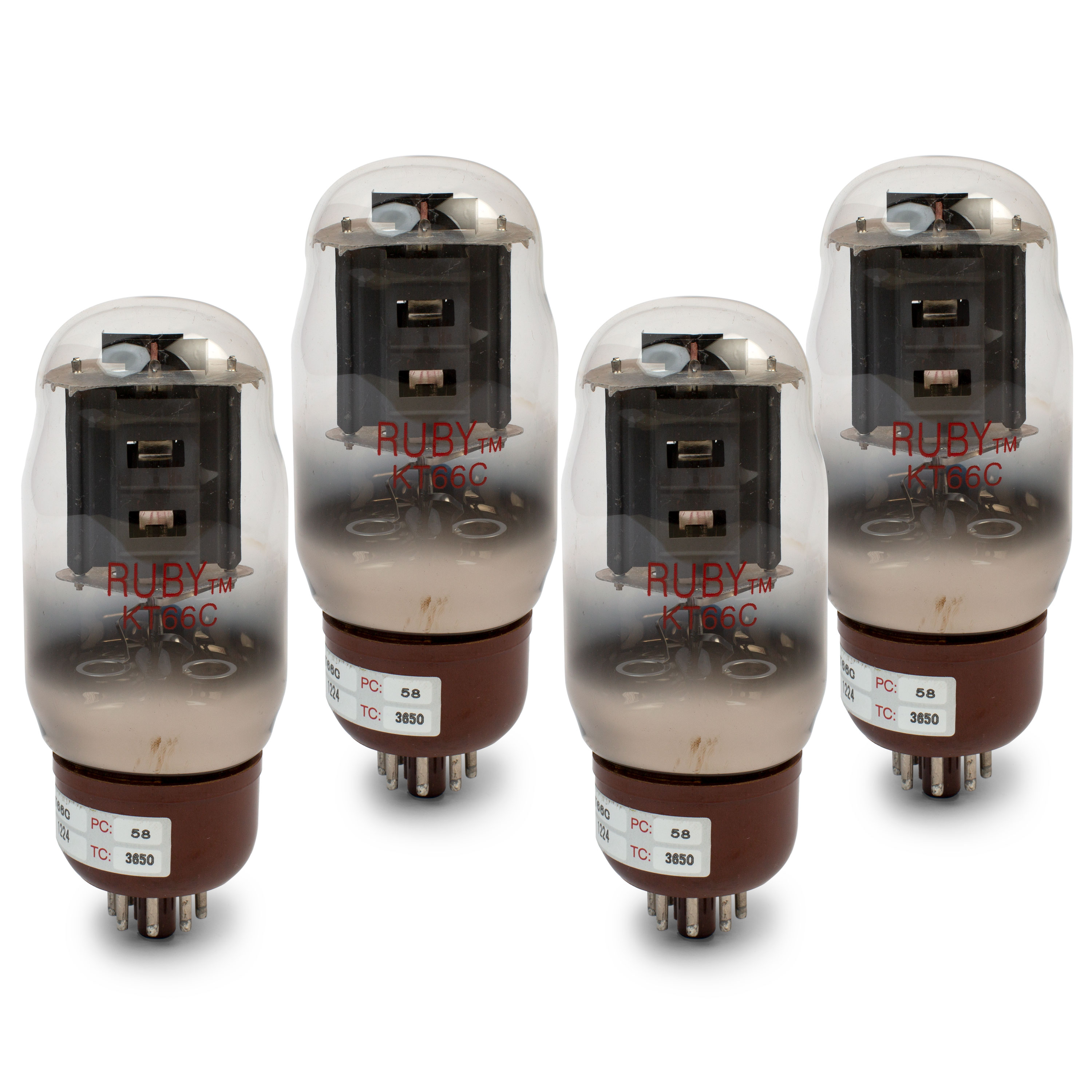 Ruby Tubes KT66C Power Tube, Matched Quad Ruby Tubes KT66C Power Tube, Matched Quad