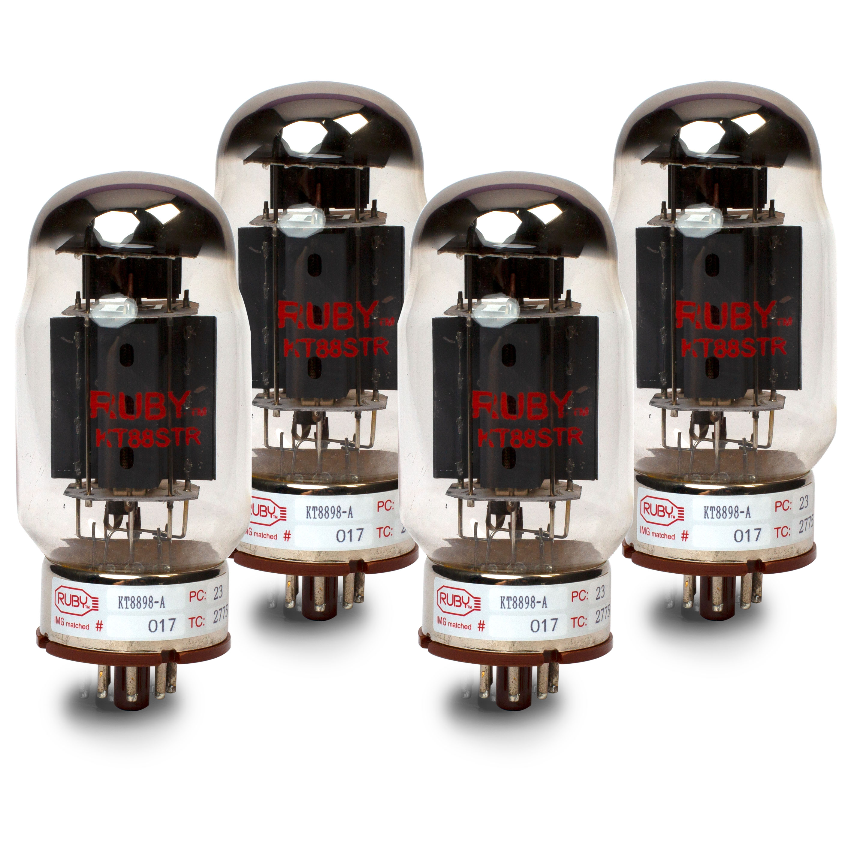 Ruby Tubes KT88STR Power Tube, Matched Quad