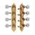 Waverly A-style Mandolin Tuners with Ivoroid Knobs, Satin gold