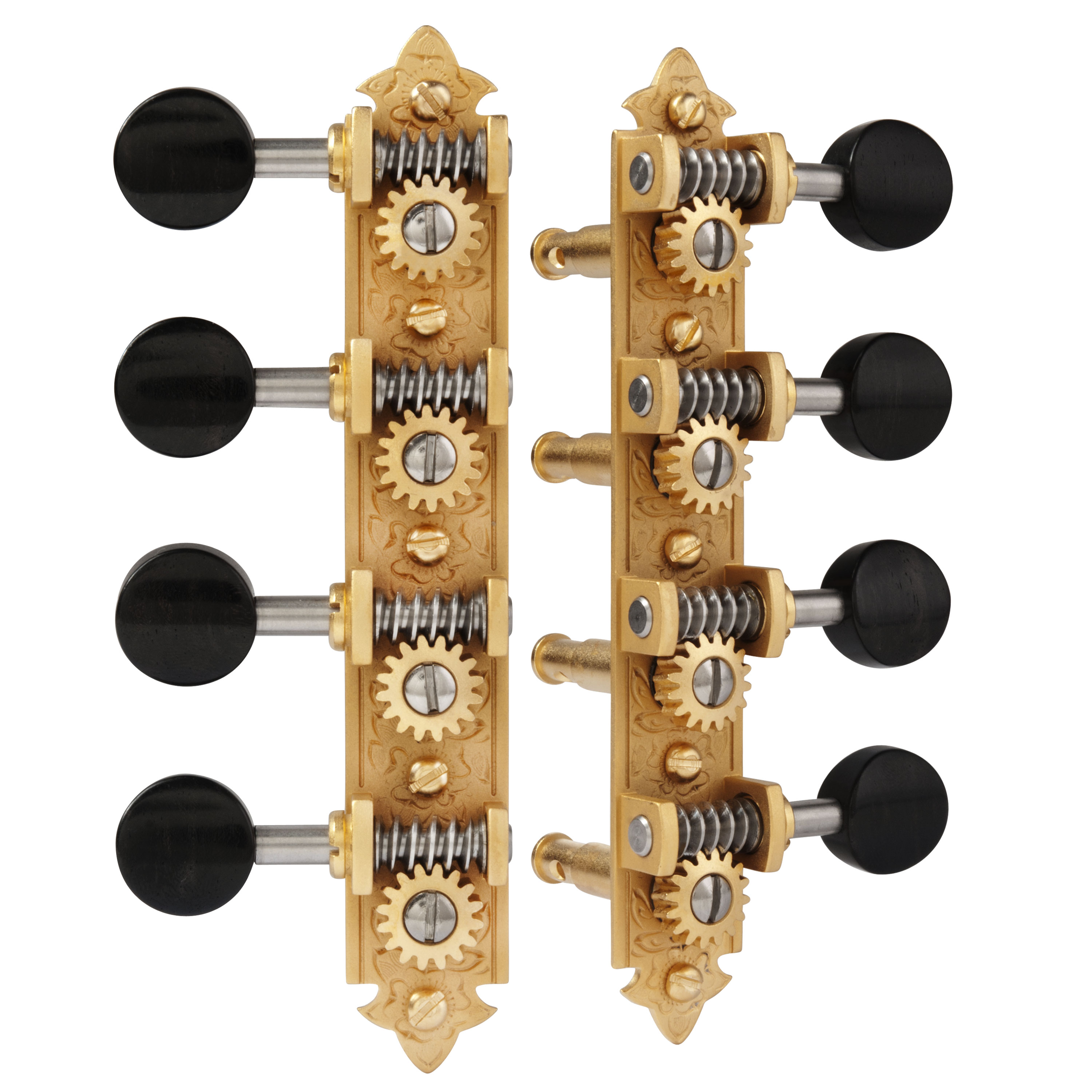 Waverly Astyle Mandolin Tuners with Ebony Knobs StewMac