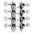 Waverly A-style Mandolin Tuners with Pearl Knobs, Satin silver
