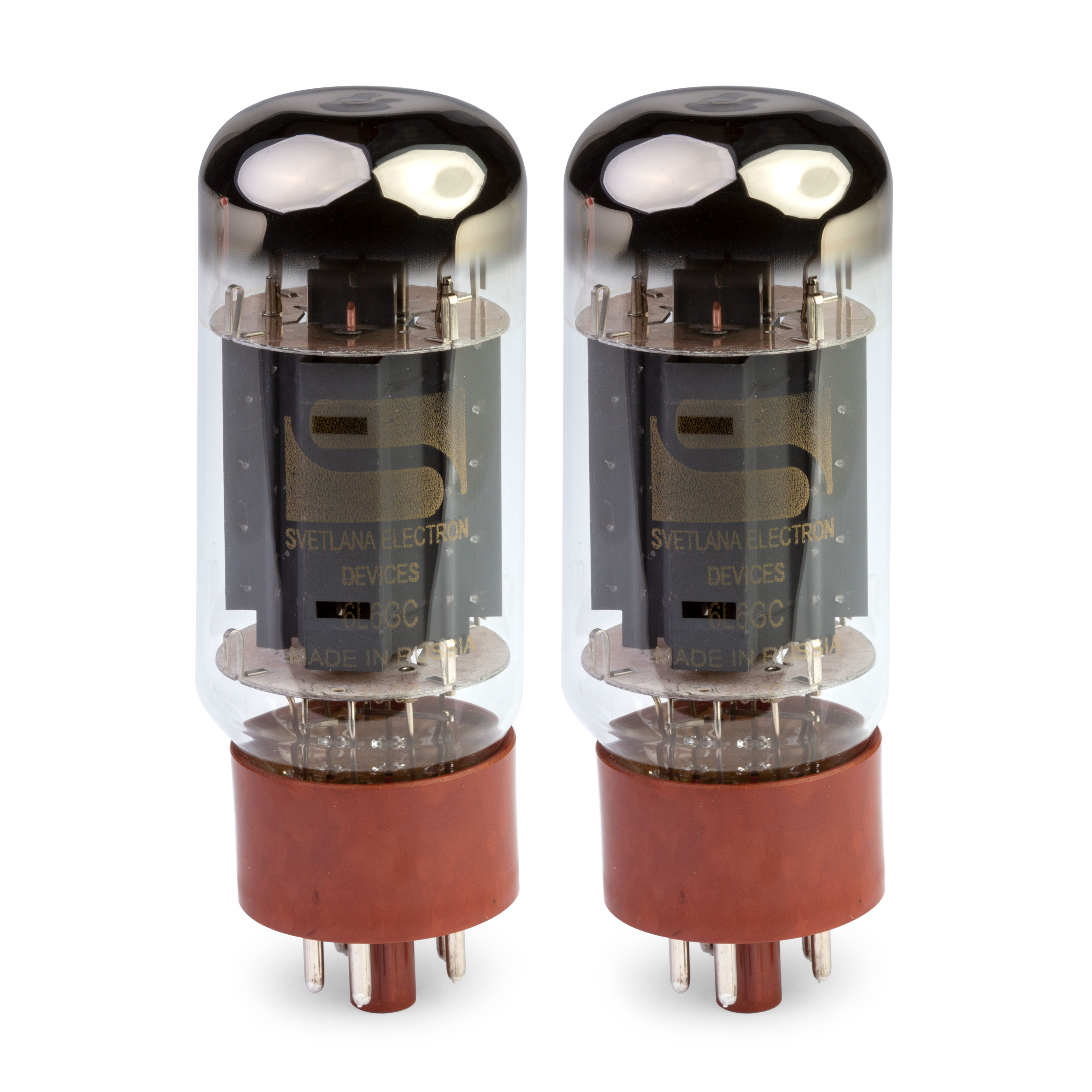 7581A/PhilipsECG 6L6GC同等管Matched pair NOS Philips ECG JAN 7581a (35W 6L6GC) Power Tubes - Matched