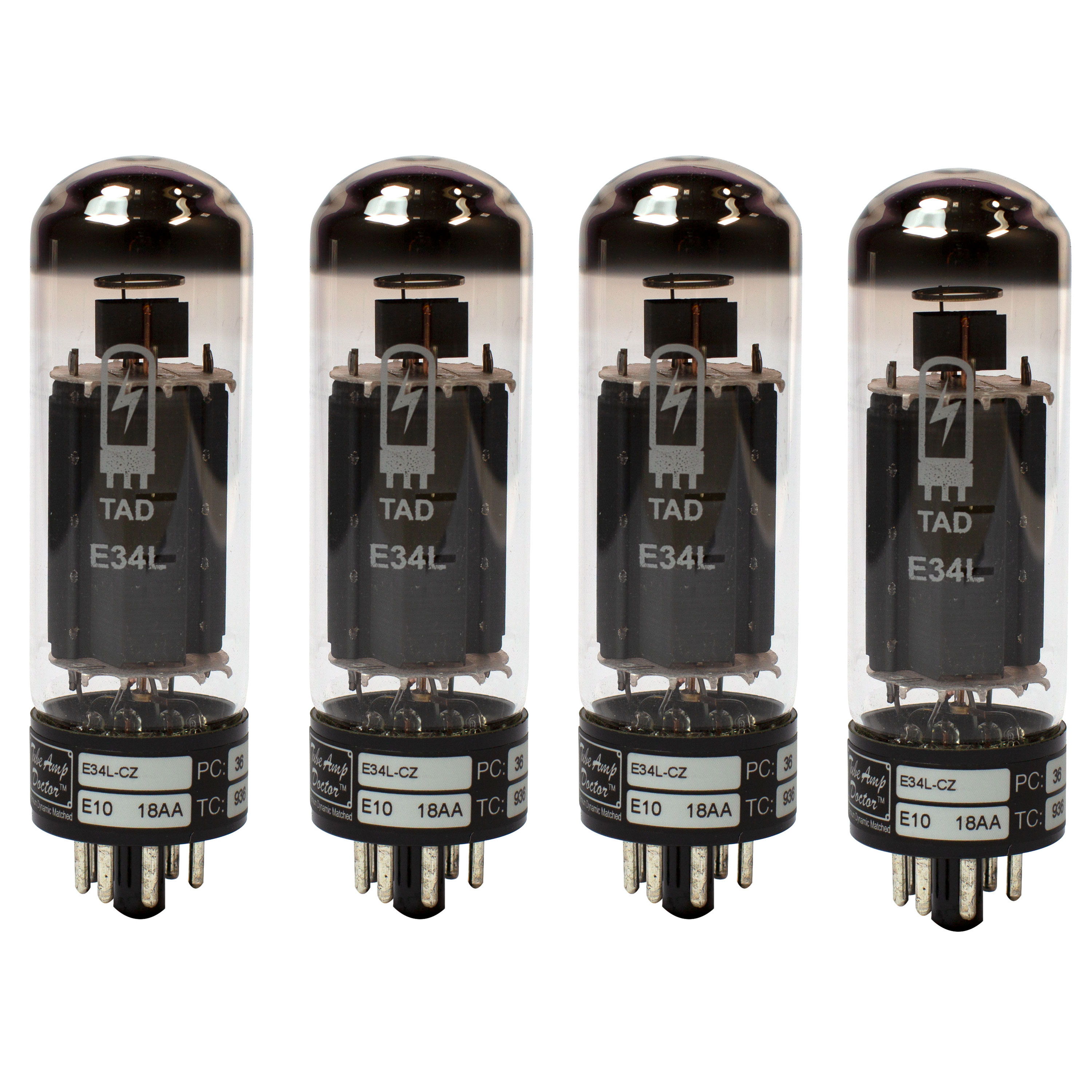 Tube Amp Doctor EL34L-CZ Power Tube, Matched Quad