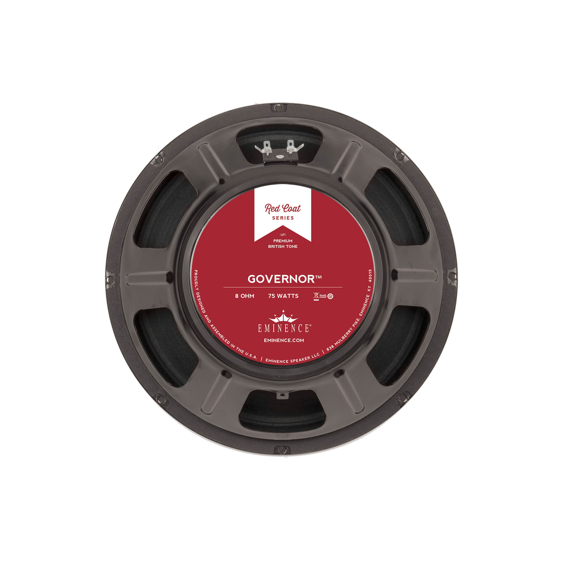Eminence The Governor 75W 12" Speaker, 8 ohm Eminence The Governor 75W 12" Speaker, 8 ohm