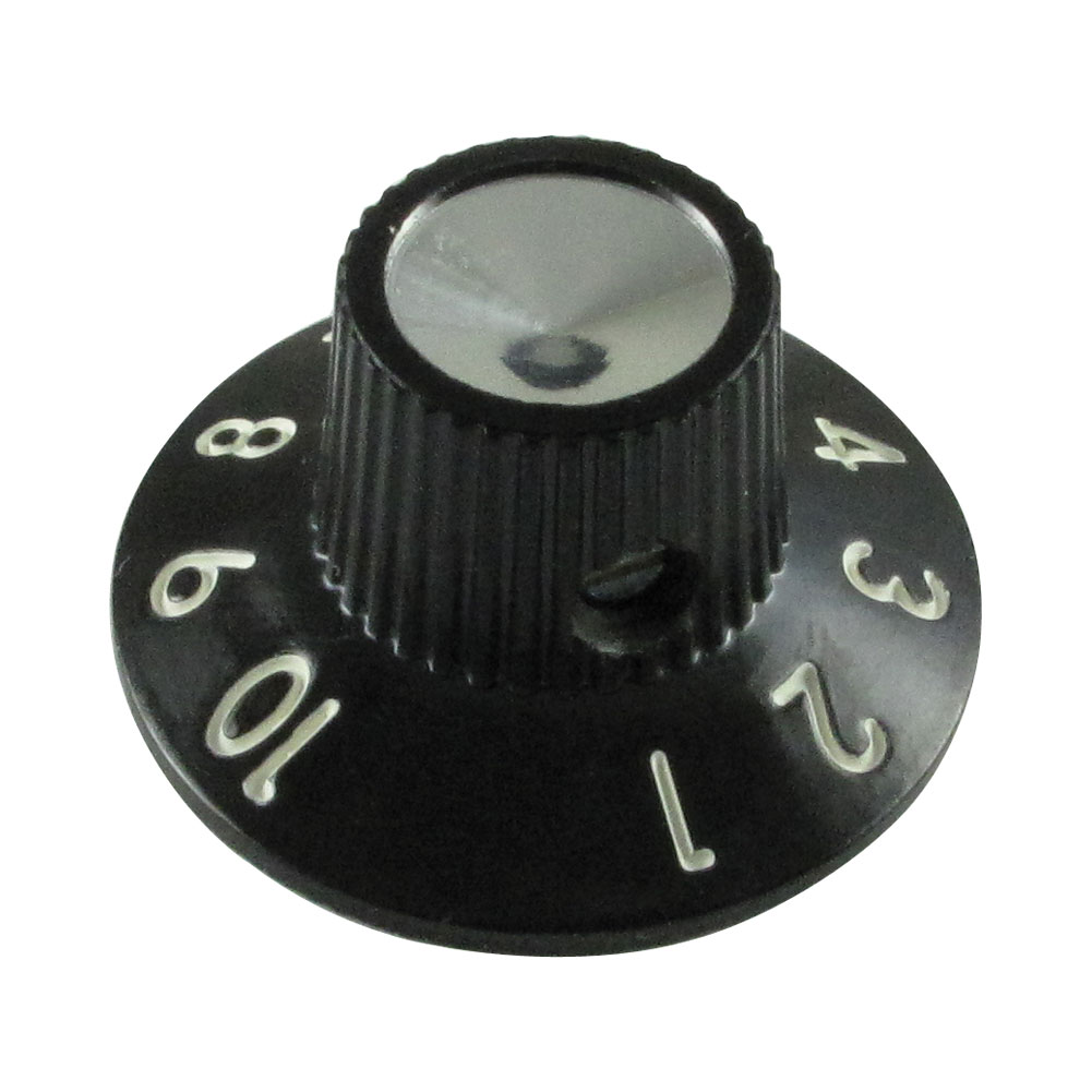 Skirted Amp Knob, Black StewMac