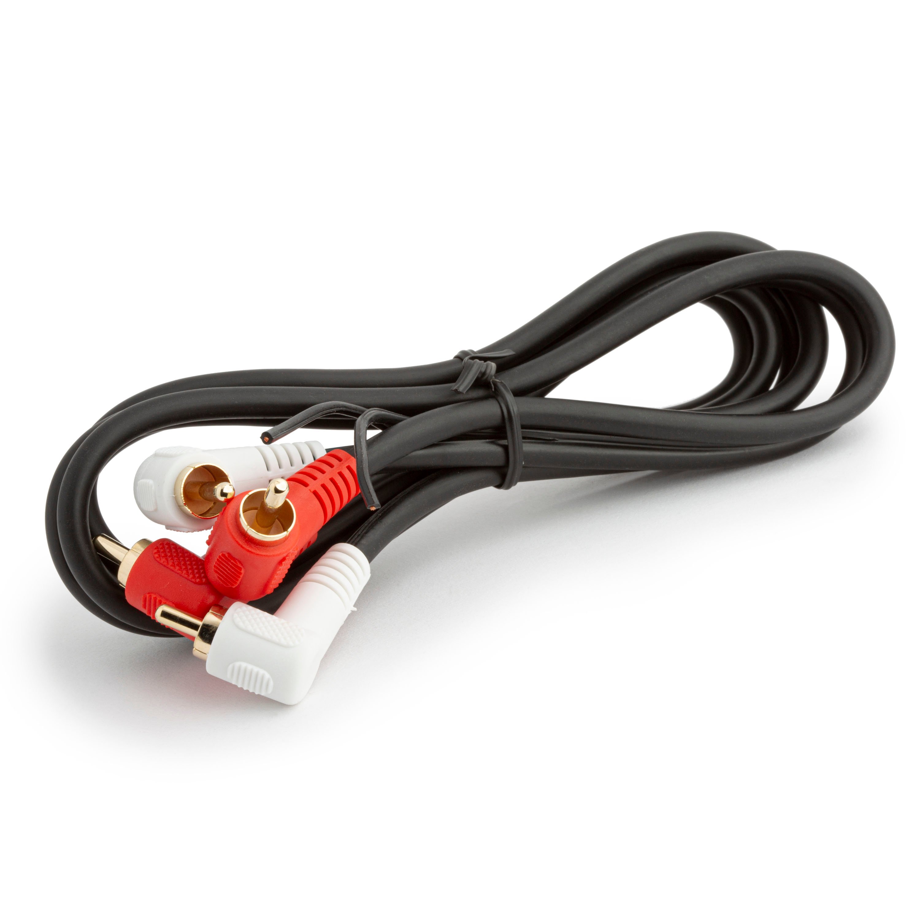 RCA Cable With Right-Angle Plugs