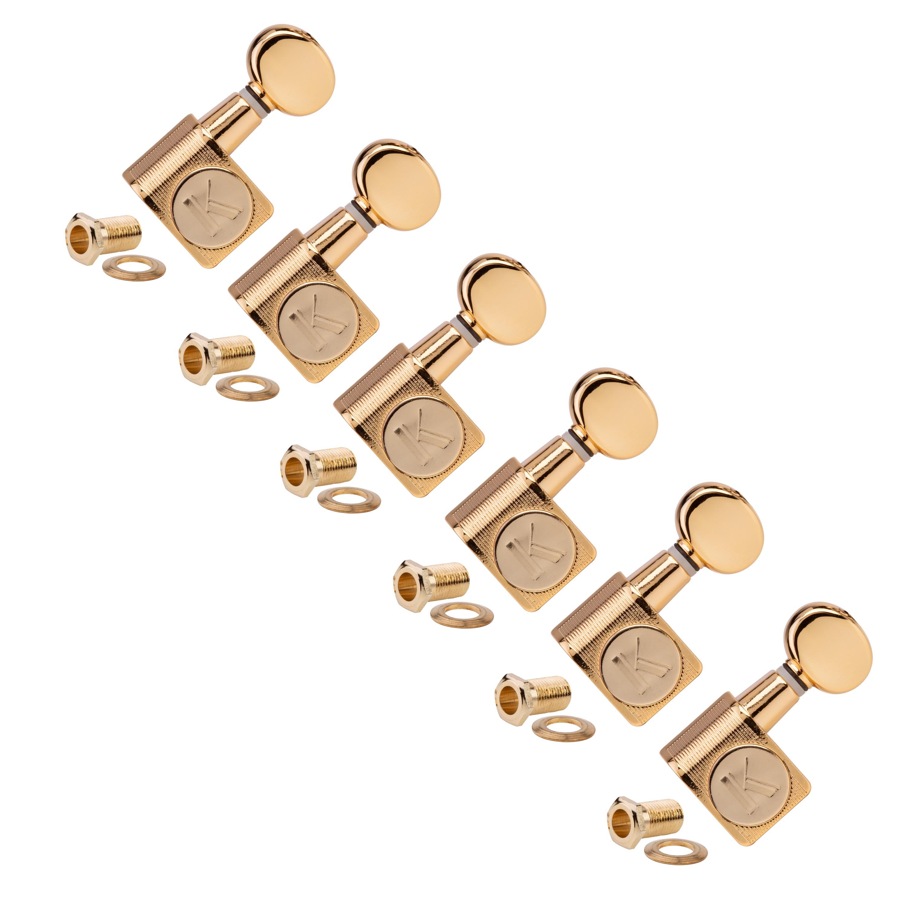 Kluson 6-In-Line Diecast 2-Pin Tuners for Fender Guitars