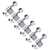 Kluson 6-In-Line Diecast 2-Pin Tuners for Fender Guitars, Chrome