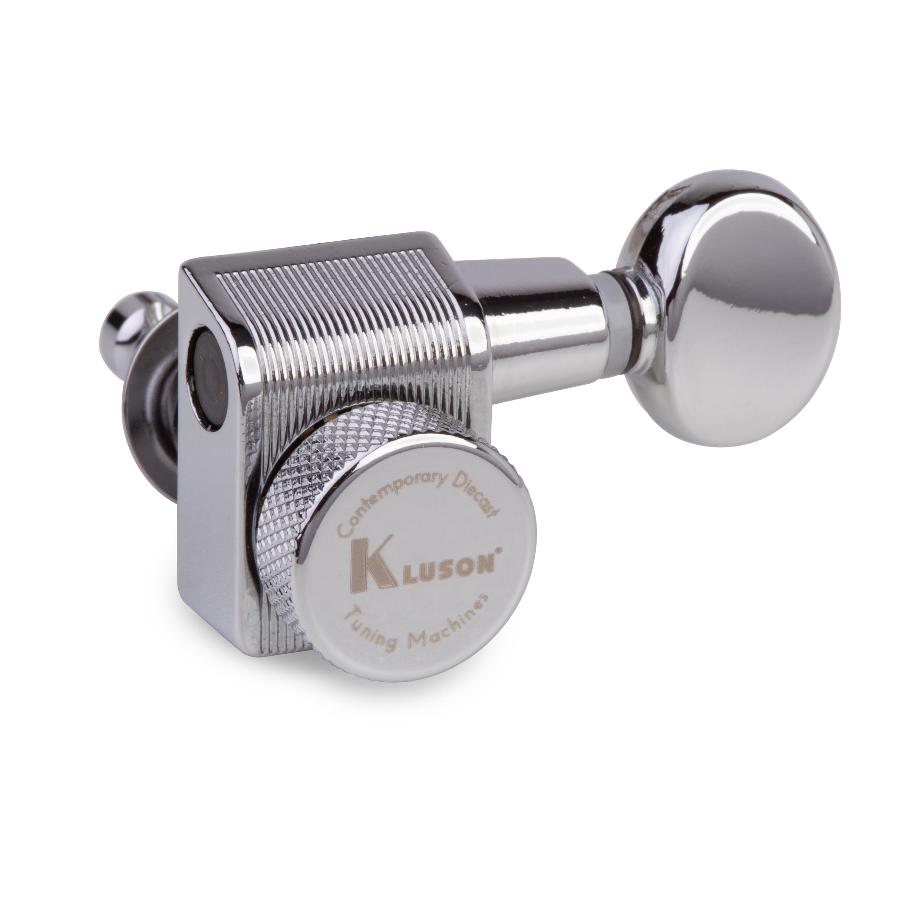 Kluson 6-In-Line Locking Diecast 2-Pin Tuners for Fender Guitars