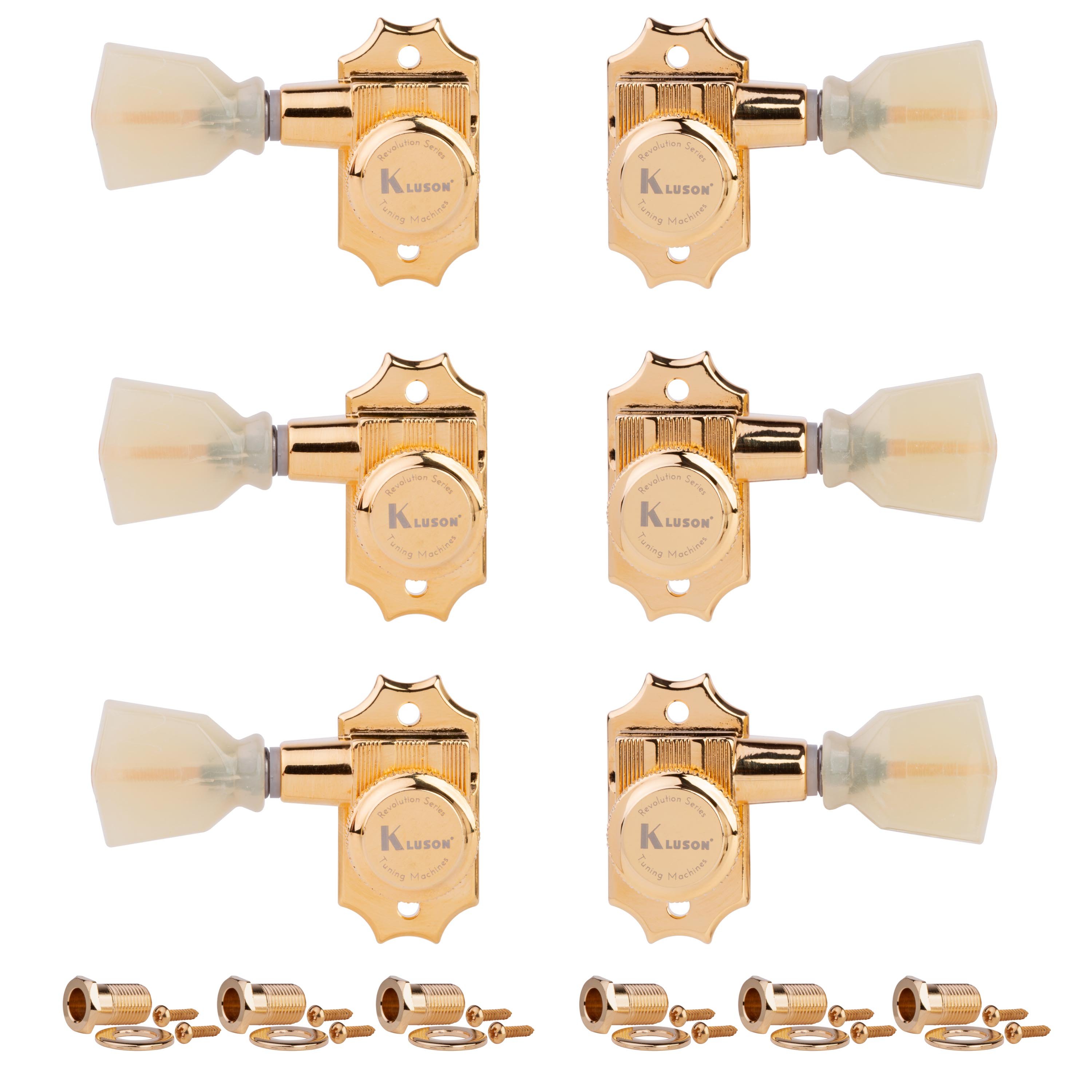 Kluson 3+3 Locking Revolution Series G-Mount Tuners