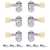 Kluson 3+3 Locking Revolution Series G-Mount Tuners, Chrome